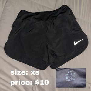 Size xs dry fit Nike shorts